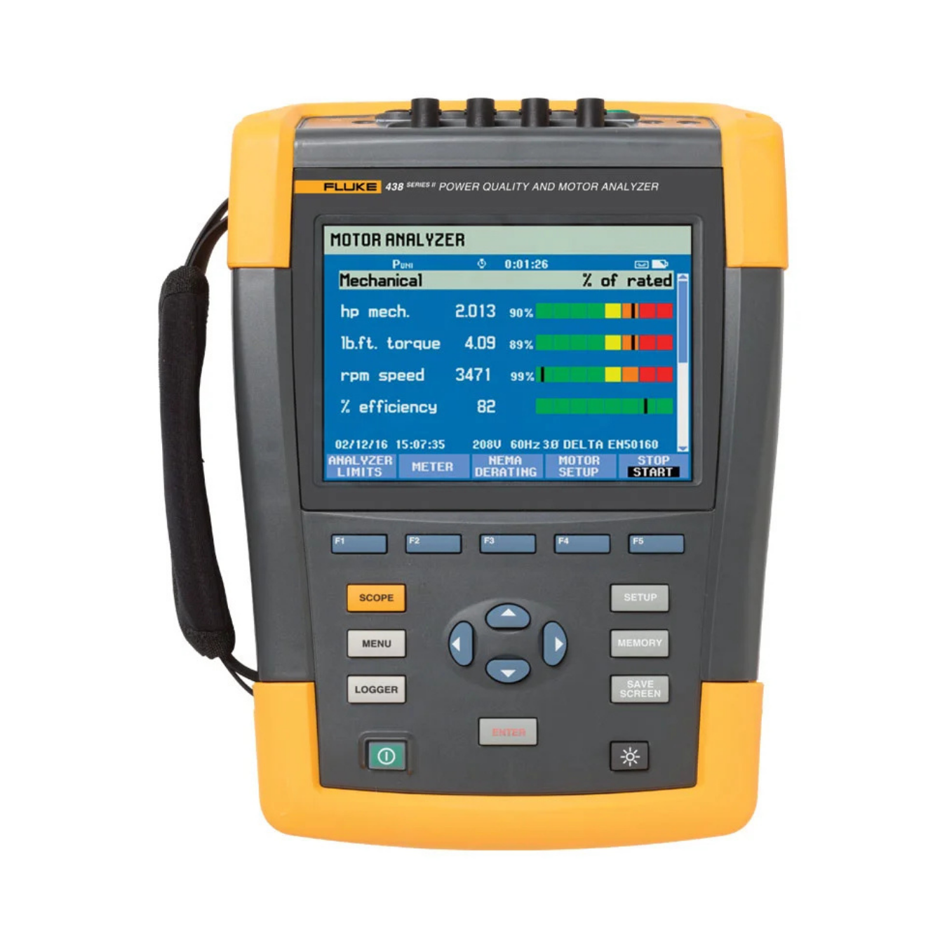 Fluke 438 Power Quality Analyzer Motor Analyzer