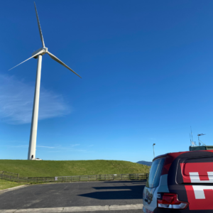 Brandis Hire Van at Wind Farm
